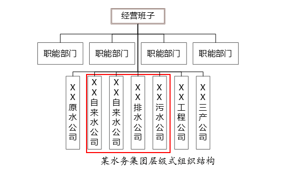 集团型水务企业常用的两种组织结构模式